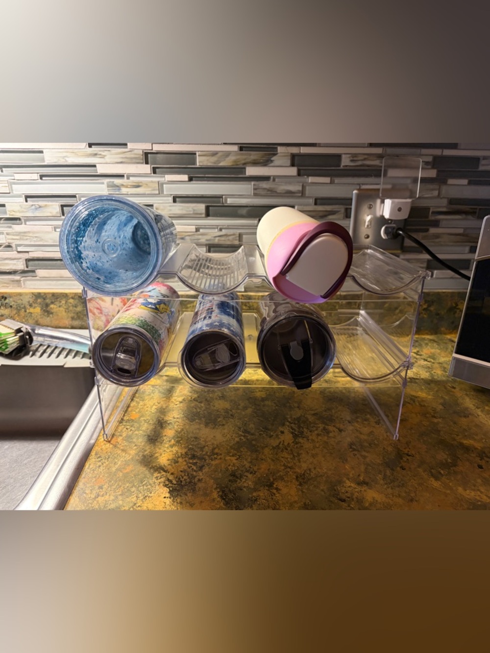 Water bottle/tumbler organizer